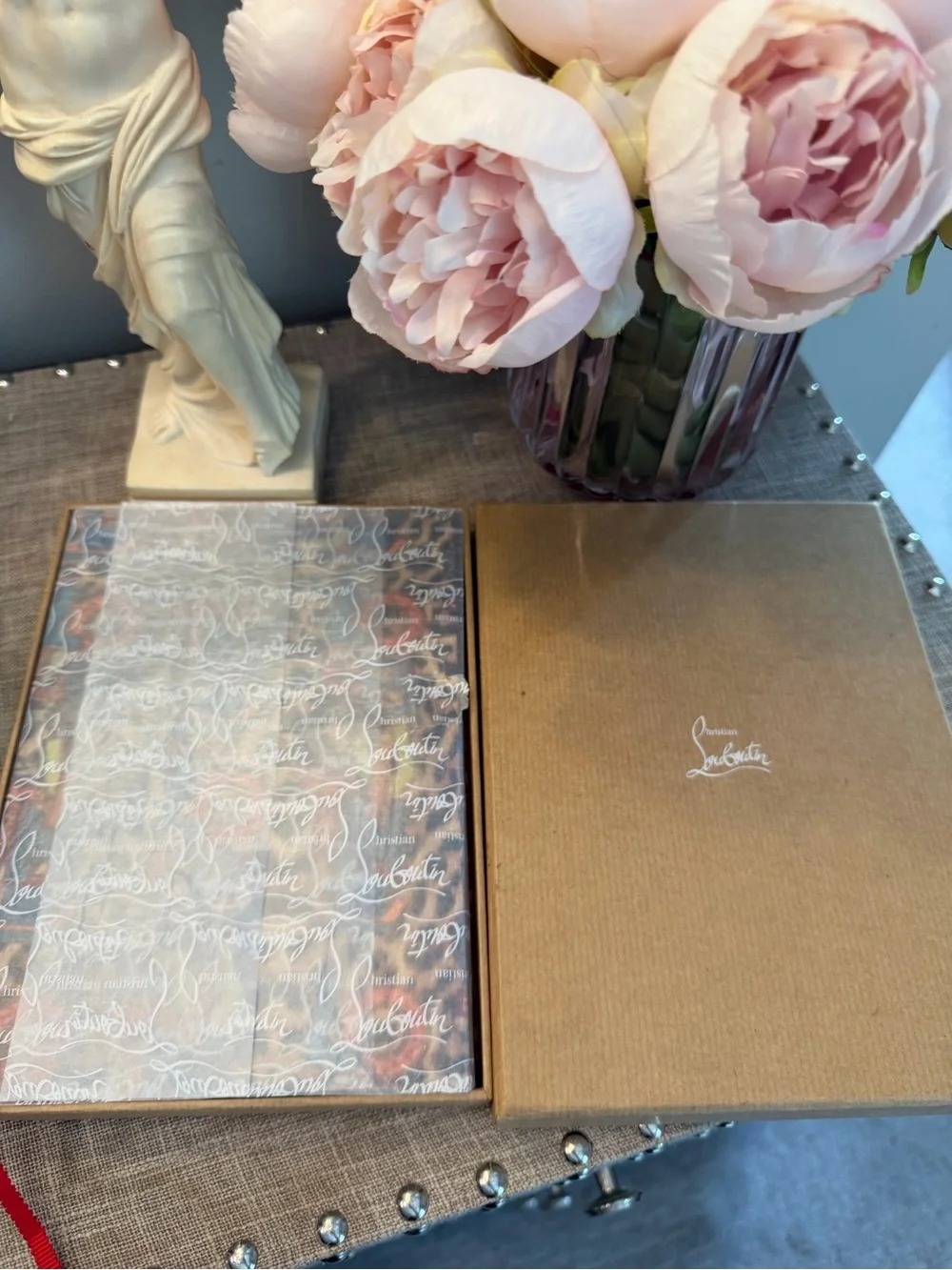 Christian Louboutin NIB Leopard Print Notebook with Multicolor Logo